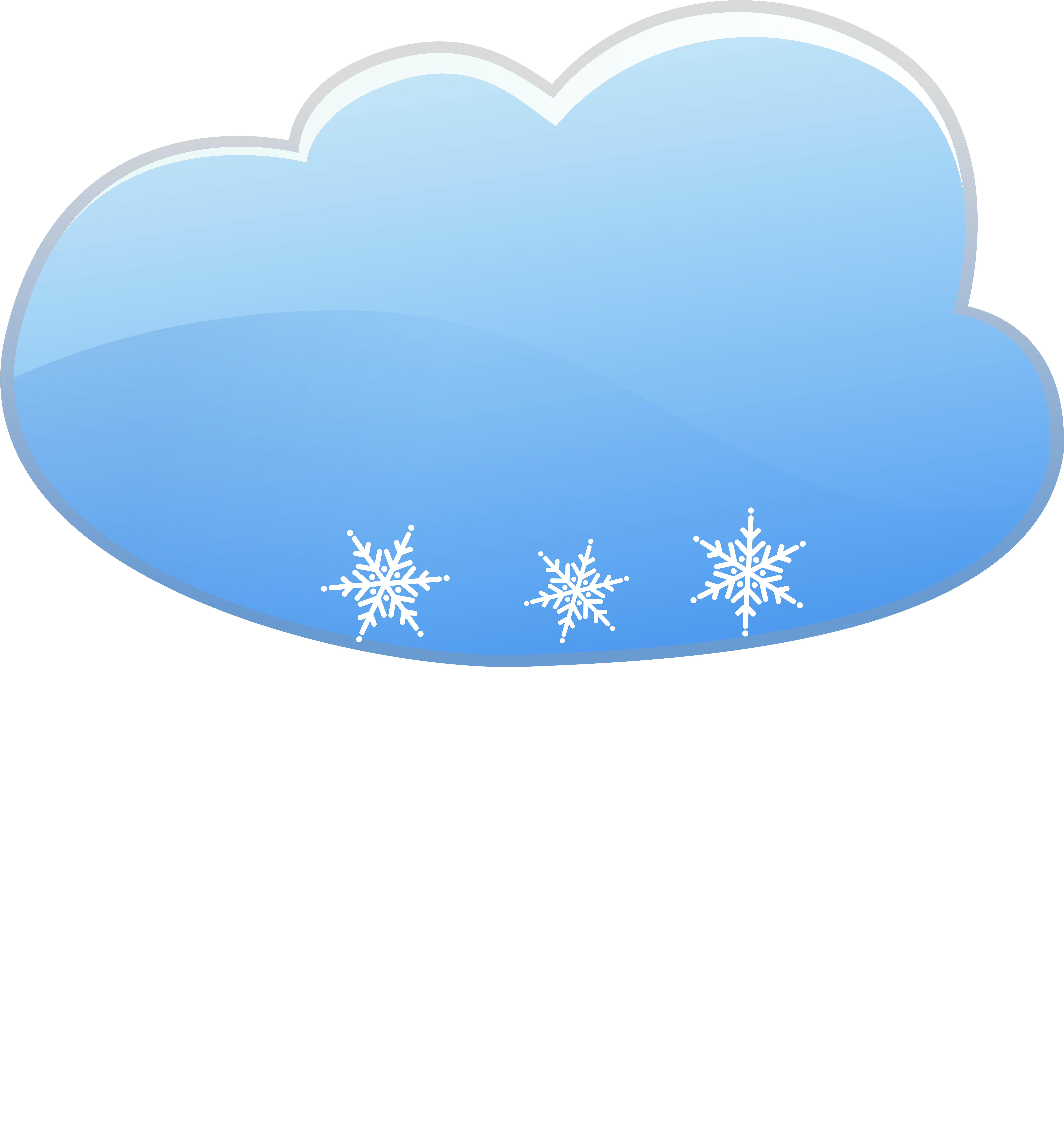 Cloud And Snow Weather Icon Png Clip Art - Cloud (7572x8000)