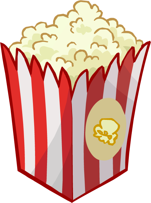 Popcorn - Club Penguin Food Png (517x696)