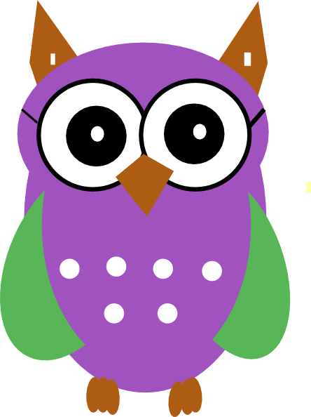 Owl Clip Art At Clker - Green Owl Clip Art (444x594)