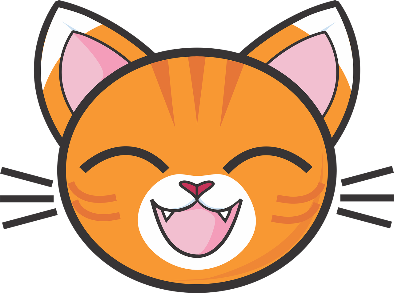 Calico Cat Kitten Tabby Cat Clip Art - Cute Orange Cat Mugs (1280x952)