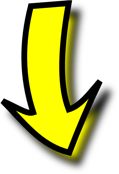 Yellow Arrow Clip Art - Yellow Arrow Png (414x596)
