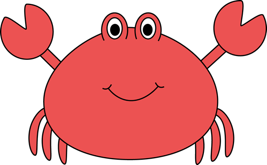 Crab Clip Art - Sea Creatures For Preschoolers (550x339)