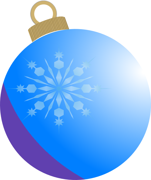 Christmas Ornaments Clipart Snowflake - Christmas Ornament Clip (498x593)