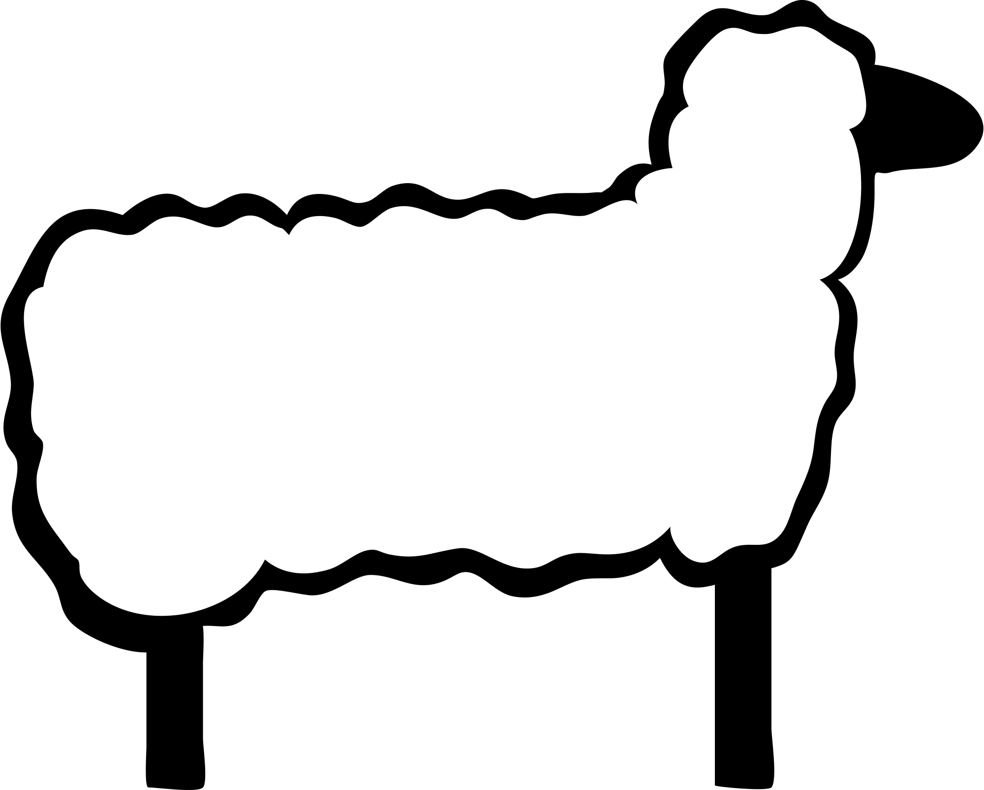 File - Sheep Clipart - Svg - Wikimedia Commons - Sheep Clip Art (2000x1605)