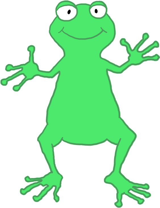 Funny Frog Person - Frog (633x827)