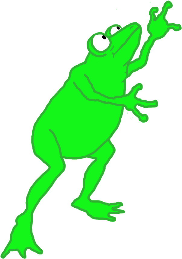 Frog Man - Frog (673x886)