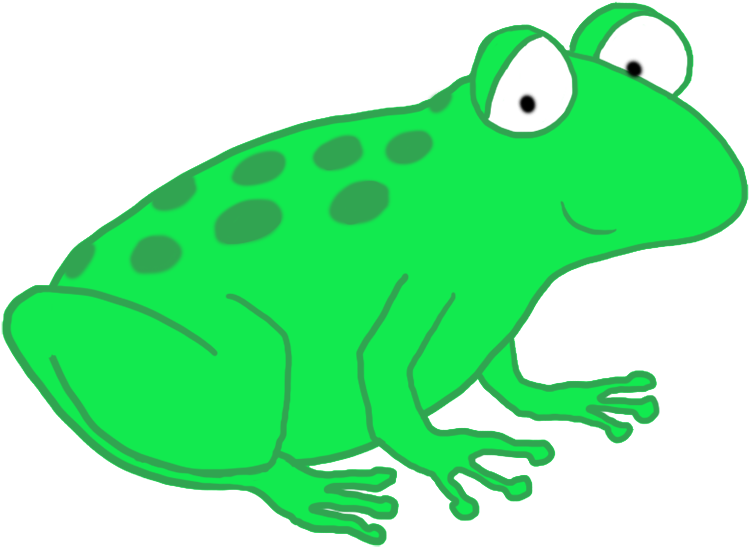 Funny Cartoon Frog Drawing - Cartoon Frogs Png (886x708)