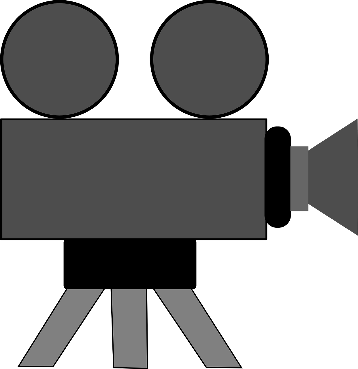 Movie Reel Of Film Clipart Image Clipartix - Video Camera Clip Art (1242x1280)