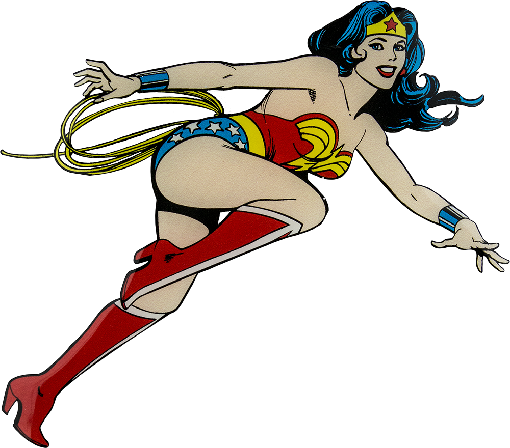 Download Png Image - Wonder Woman Cartoon Png (1000x880)