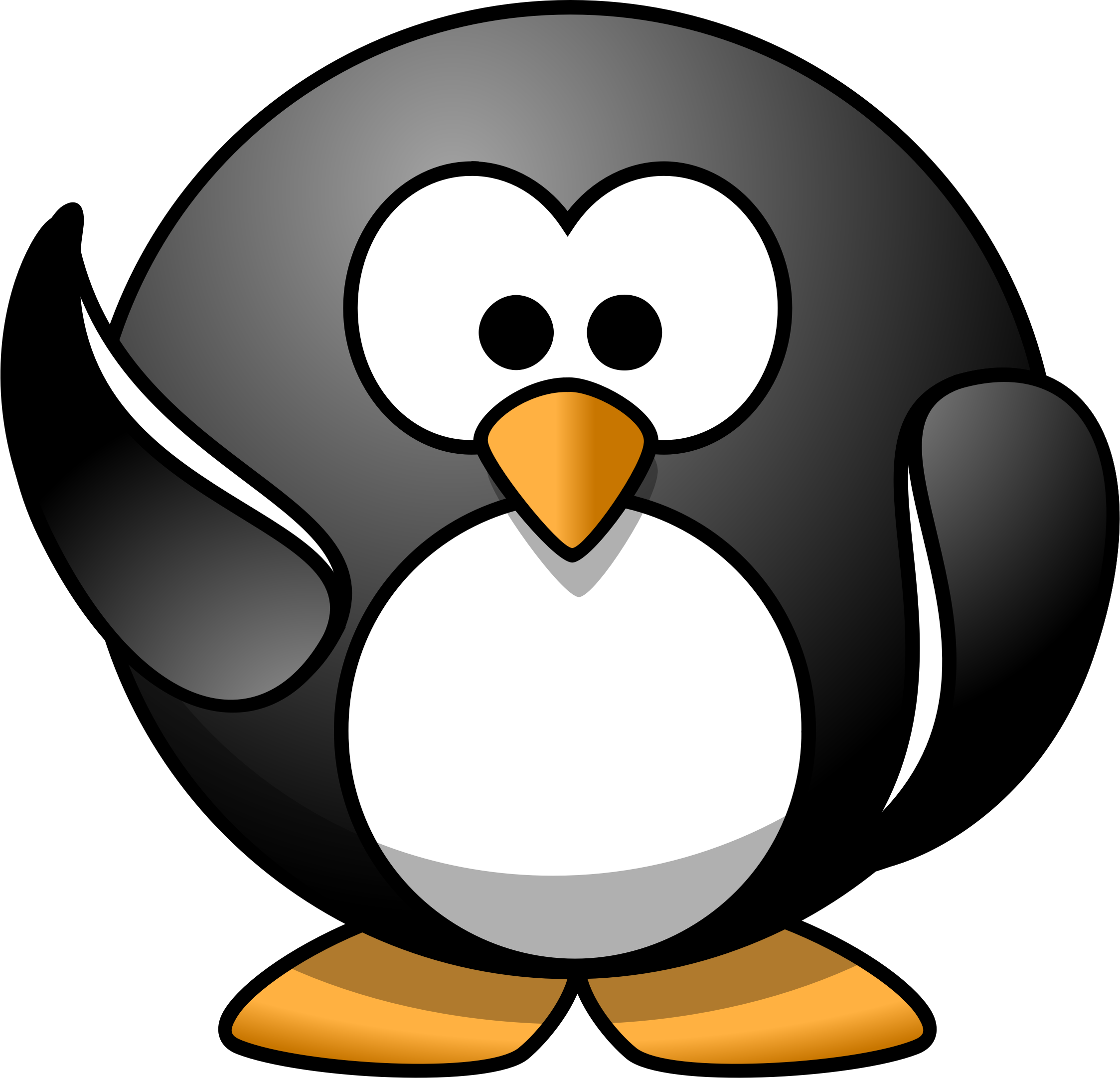 Penguin - Cartoon Penguin (2247x2162)