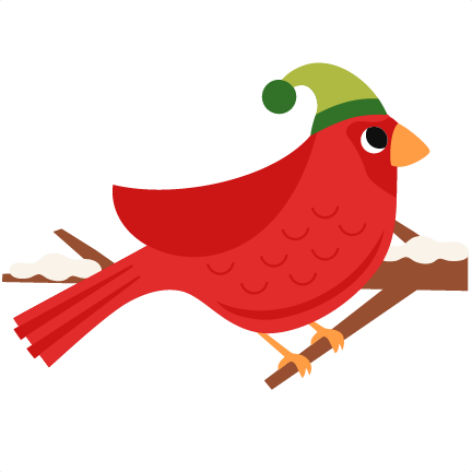 Christmas Bird Scrapbook Clip Art Christmas Cut Outs - Christmas Bird Png (432x432)