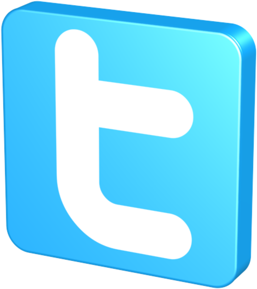 Stylist And Luxury Twitter Clipart Blue Free Images - 3d Twitter Icon (600x600)