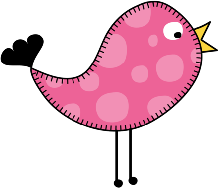 Clipart Girl Birds Cute Love Clip Art Library - Clip Art (500x463)