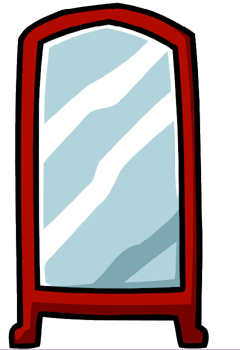Mirror Clipart Clip Art Mirror Gclipart Animations - Red (481x701)