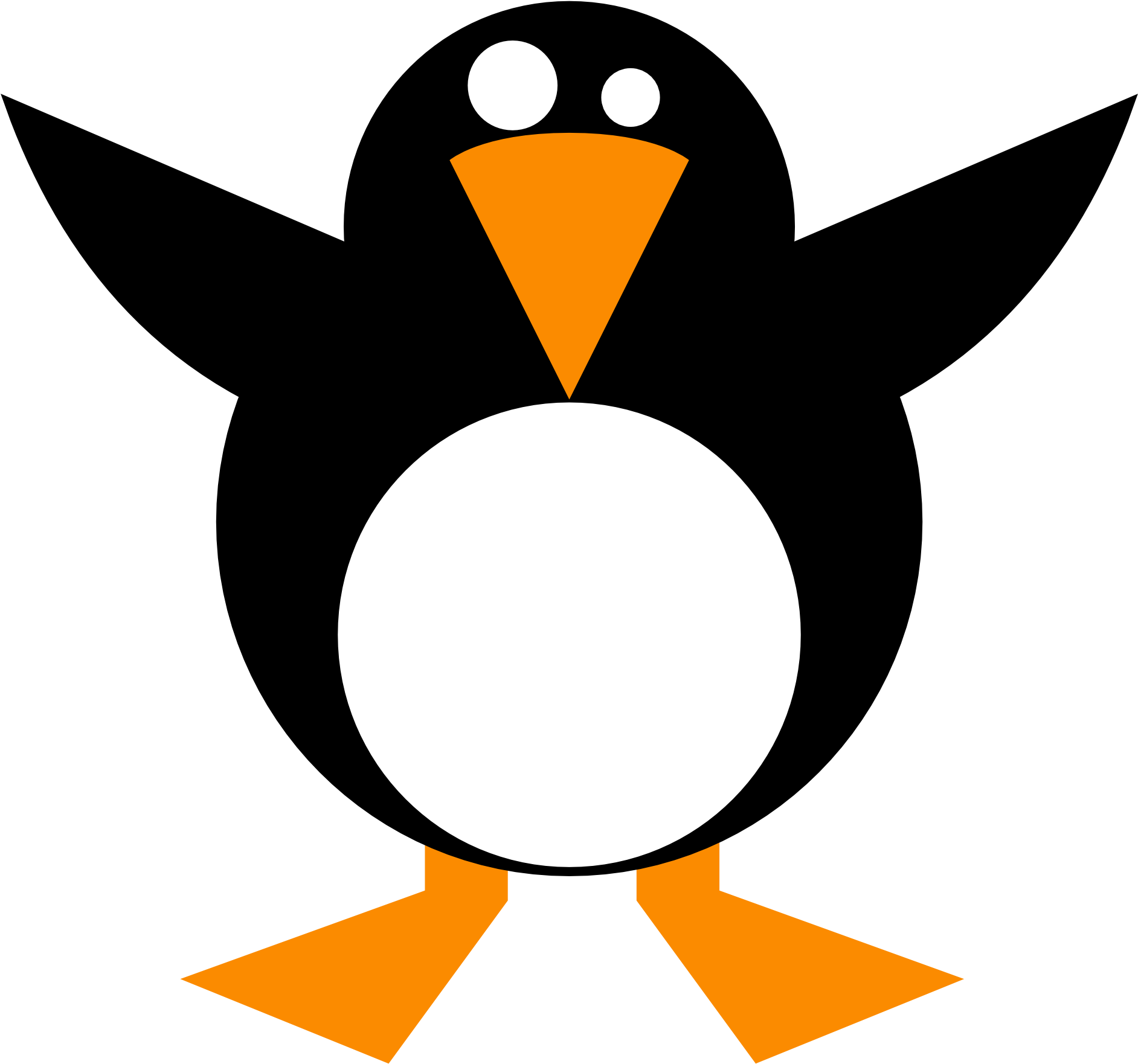 Images For Penguin Clip Art - Simple Penguin (1979x1979)