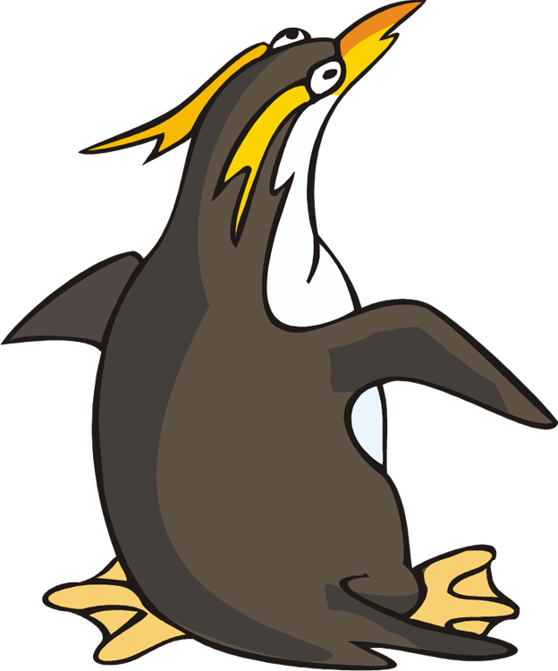 Penguin Clipart - Penguin Coloring Pages (624x750)