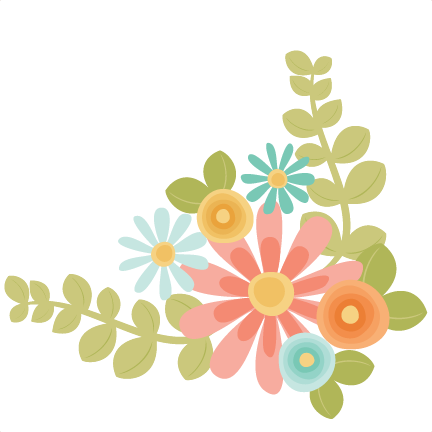 Floral Clipart Cute - Cute Flower Clip Art (432x432)