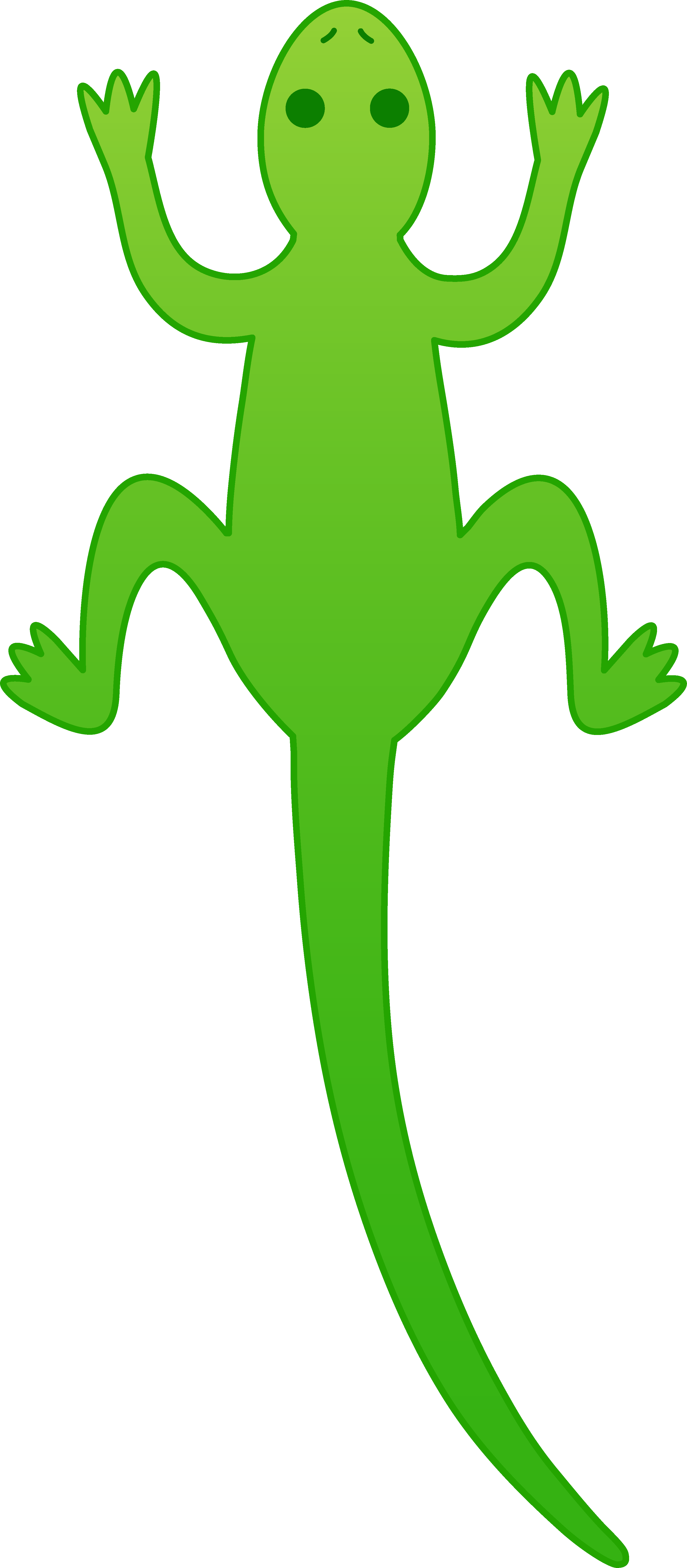 Lizard - Clipart - Lizard Clip Art Png (3026x6908)