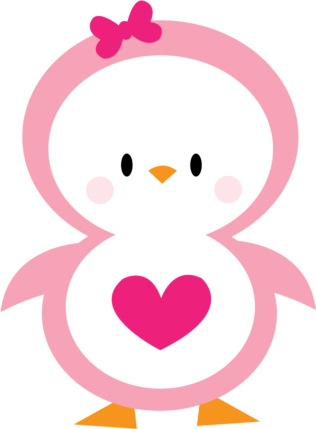 Photo By @daniellemoraesfalcao - Pink Penguin Clip Art (1500x1500)