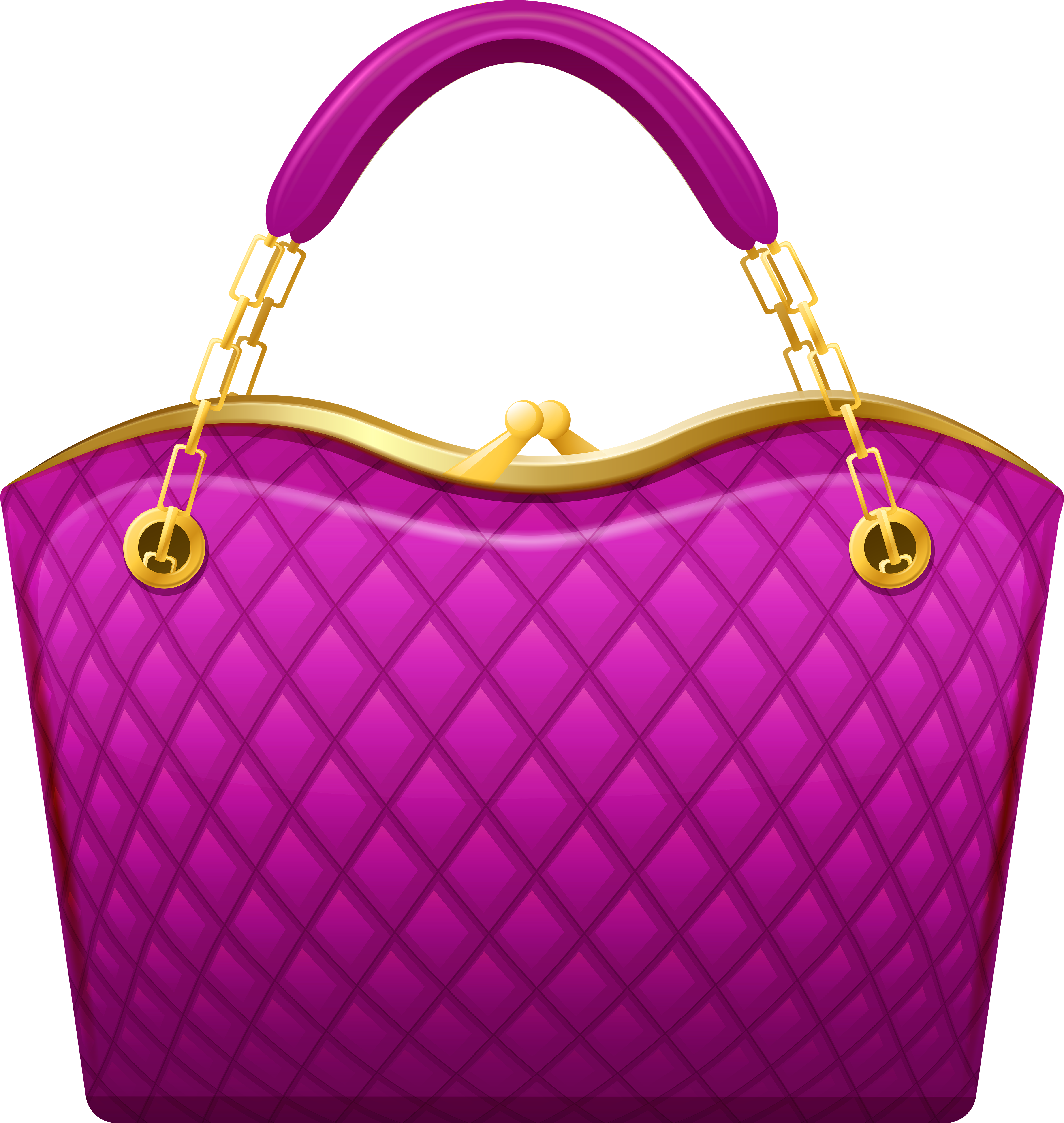 Pink Handbag Png Clip Art - Purse Clipart Transparent Png (5000x5155)