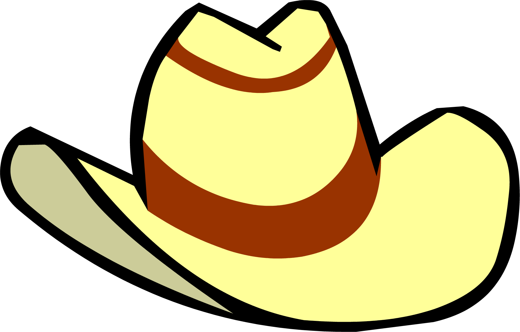 Tan Cowboy Hat - Club Penguin Cowboy Hat (1825x1165)