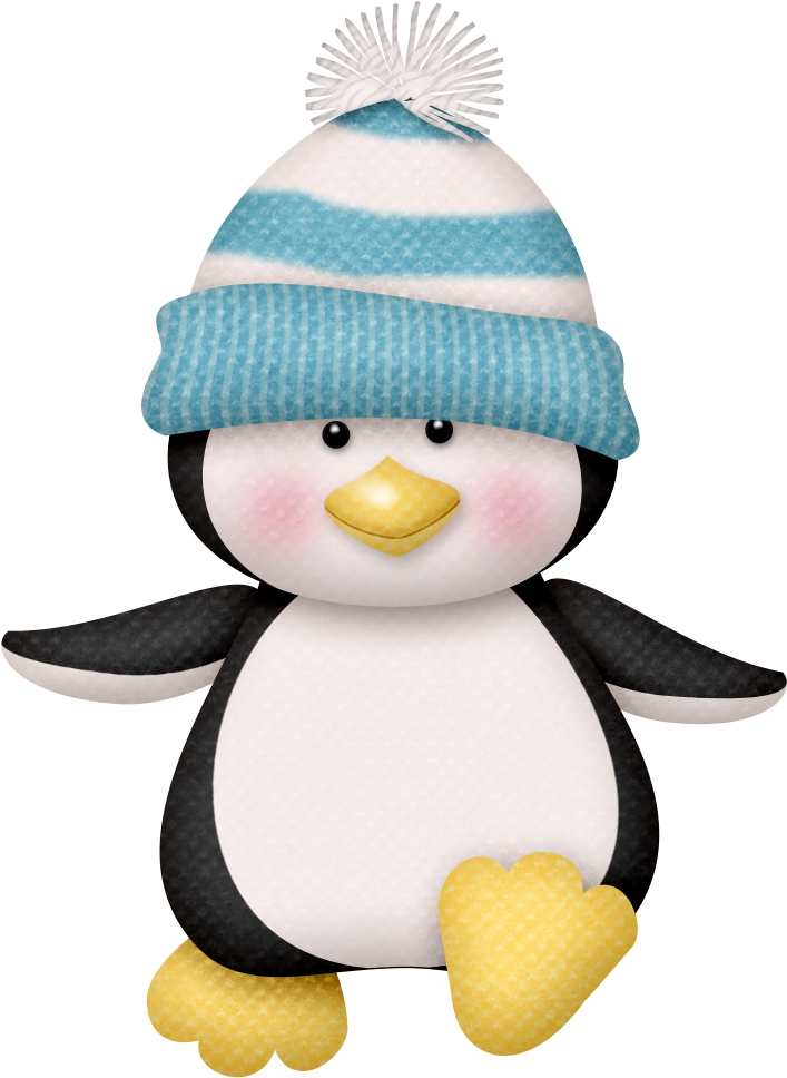 Christmas Penguin Clip Art - Xmas Penguin Clip Art (729x971)