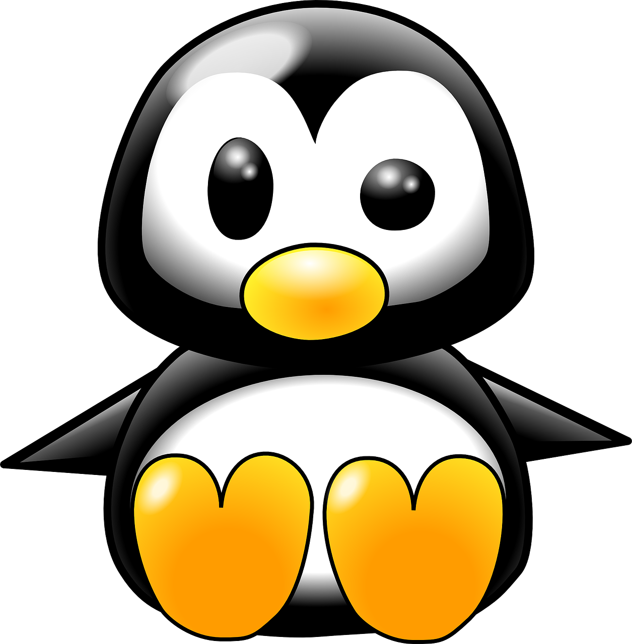 Penguin Penguin Chick Baby Penguin Flightless Bird - Cute Cartoon Baby Penguins (1255x1280)