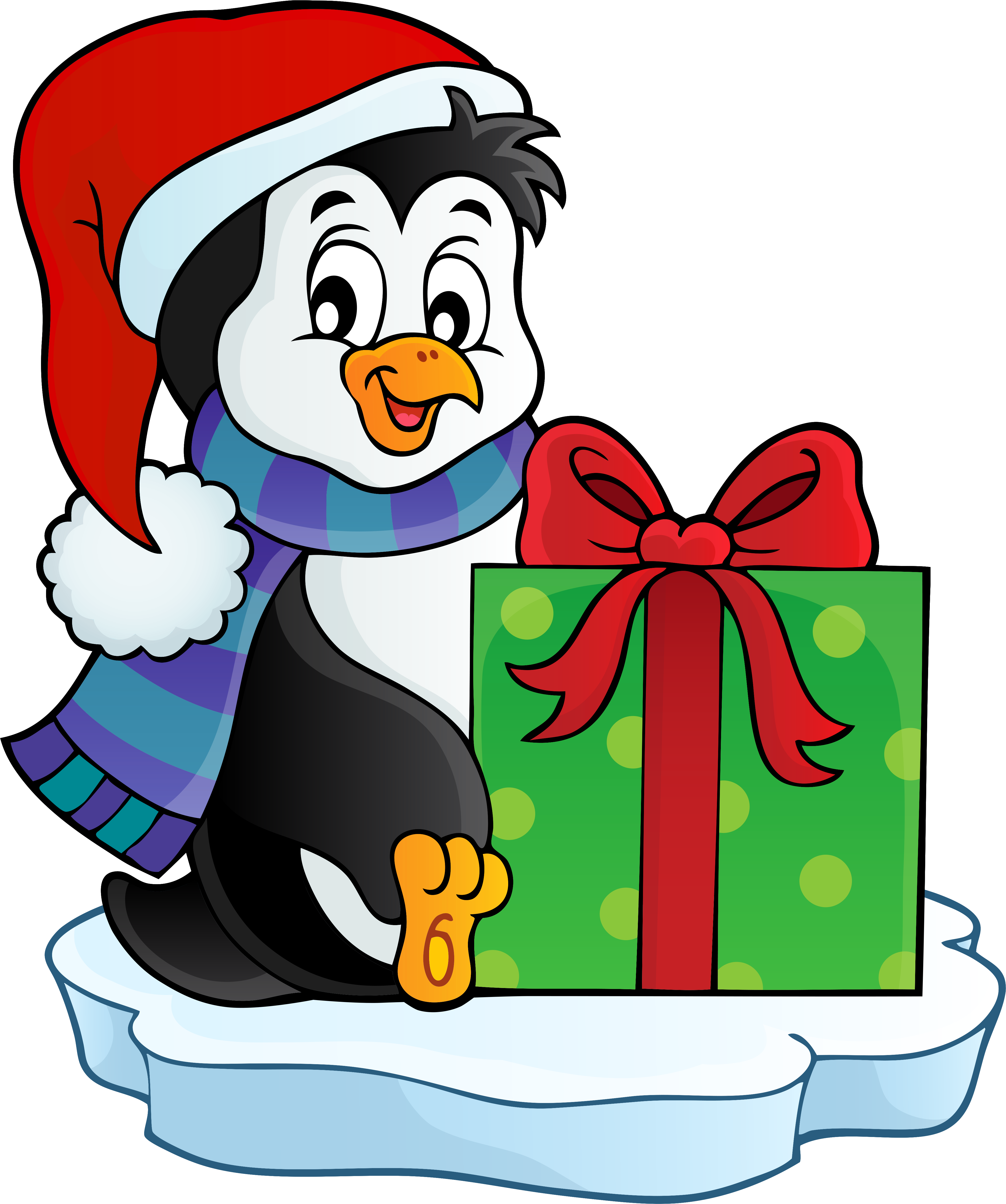 Christmas Penguin Transparent Png Clip Art Image - Free Christmas Penguin Clipart (4308x5162)