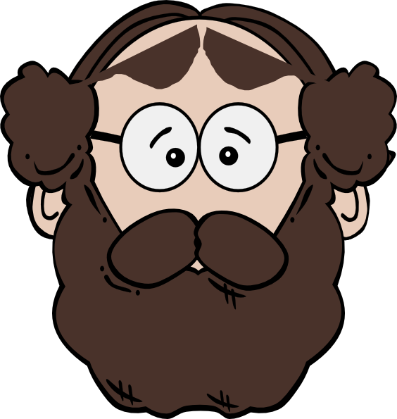 Beard Man Clip Art At Clker - Man With Beard Clipart (564x595)