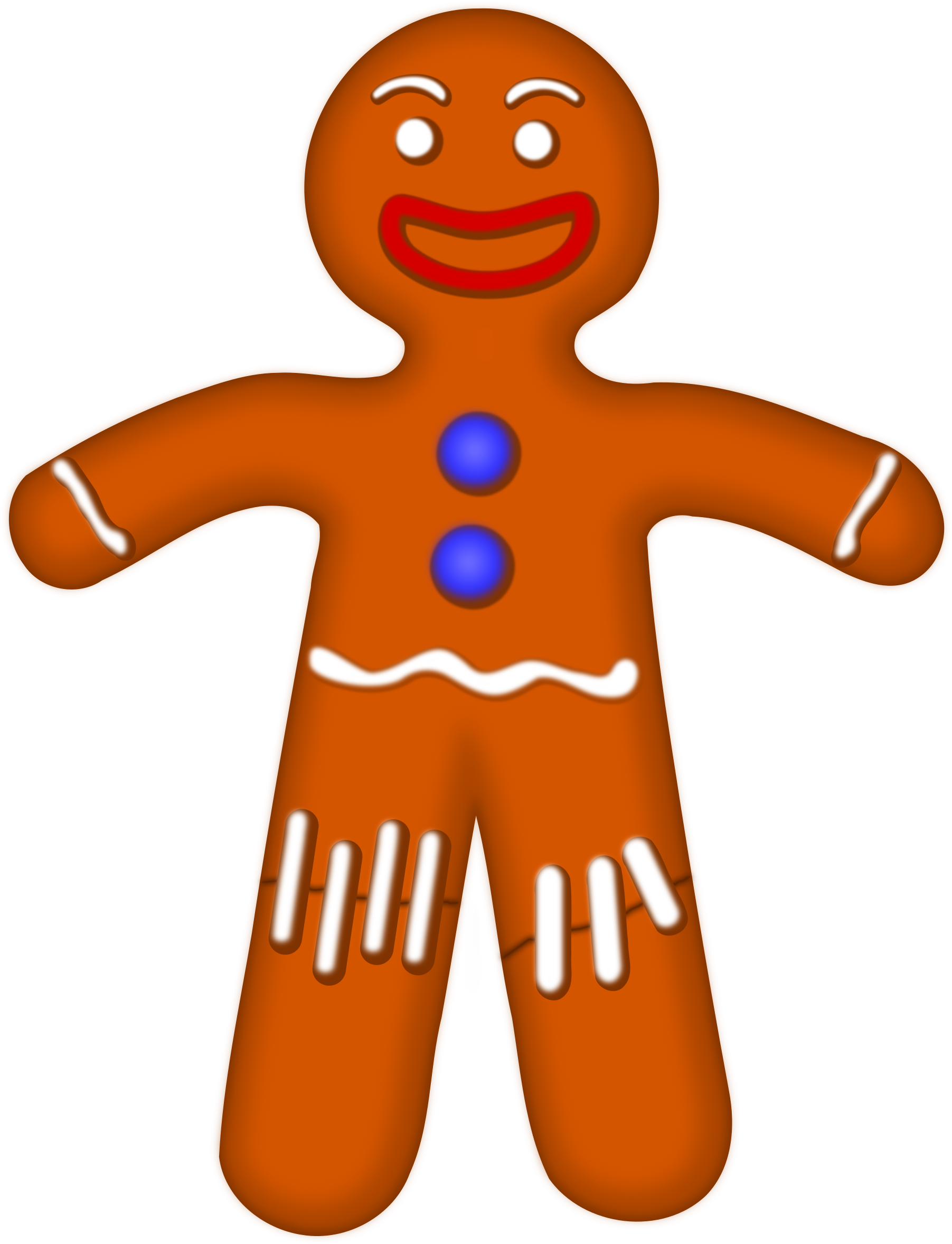 Clipart Of Gingerbread Man - Clipart Of Gingerbread Man (1848x2400)