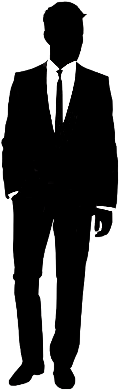 Unfortunate Men's Fashion - Suit Silhouette (420x1280)