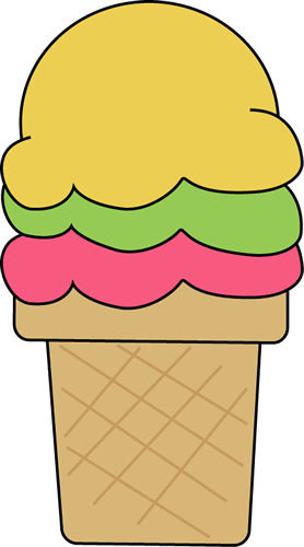 Ice Cream Cone For I Clip Art Image Colorful Ice Cream - Ice Cream Cones Clip Art (278x500)