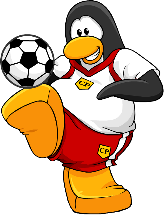 Penguin Clipart Sport - Club Penguin Sports (545x716)