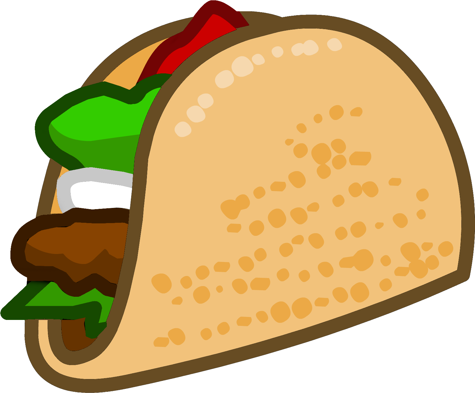 Taco Clipart Free Clip Art Images 3 Image - Taco Png (1735x1424)