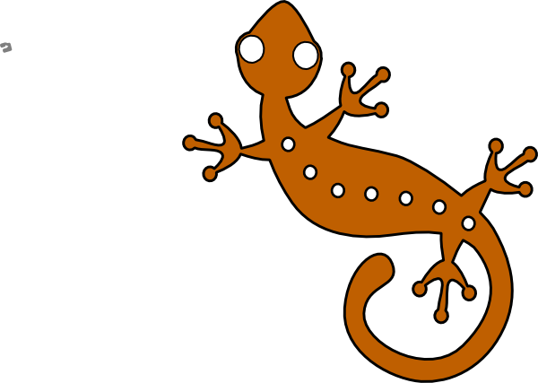 Cute - Lizard - Clipart - Brown Lizard Clipart (600x427)