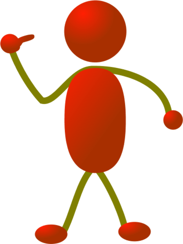 Stickman Pointing Finger To Himself - Someone Pointing To Themselves (600x802)