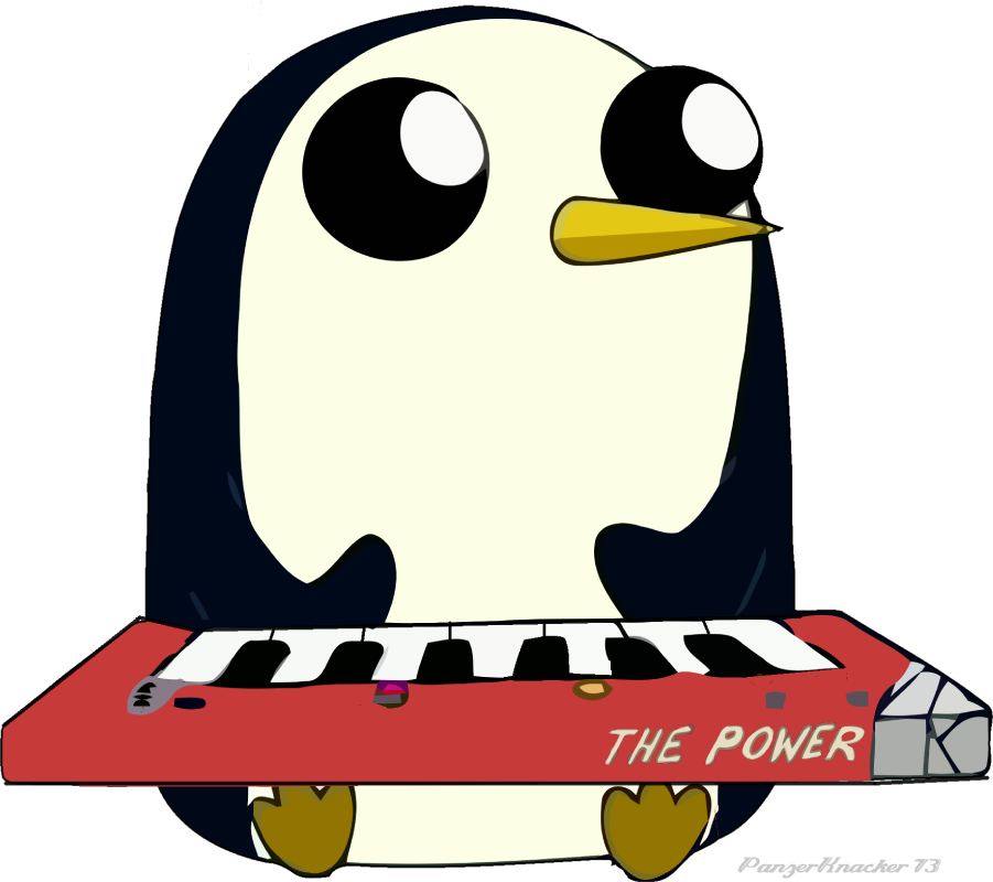 Penguin Power By Panzerknacker73 On Clipart Library - Draw Gunter From Adventure Time (901x800)