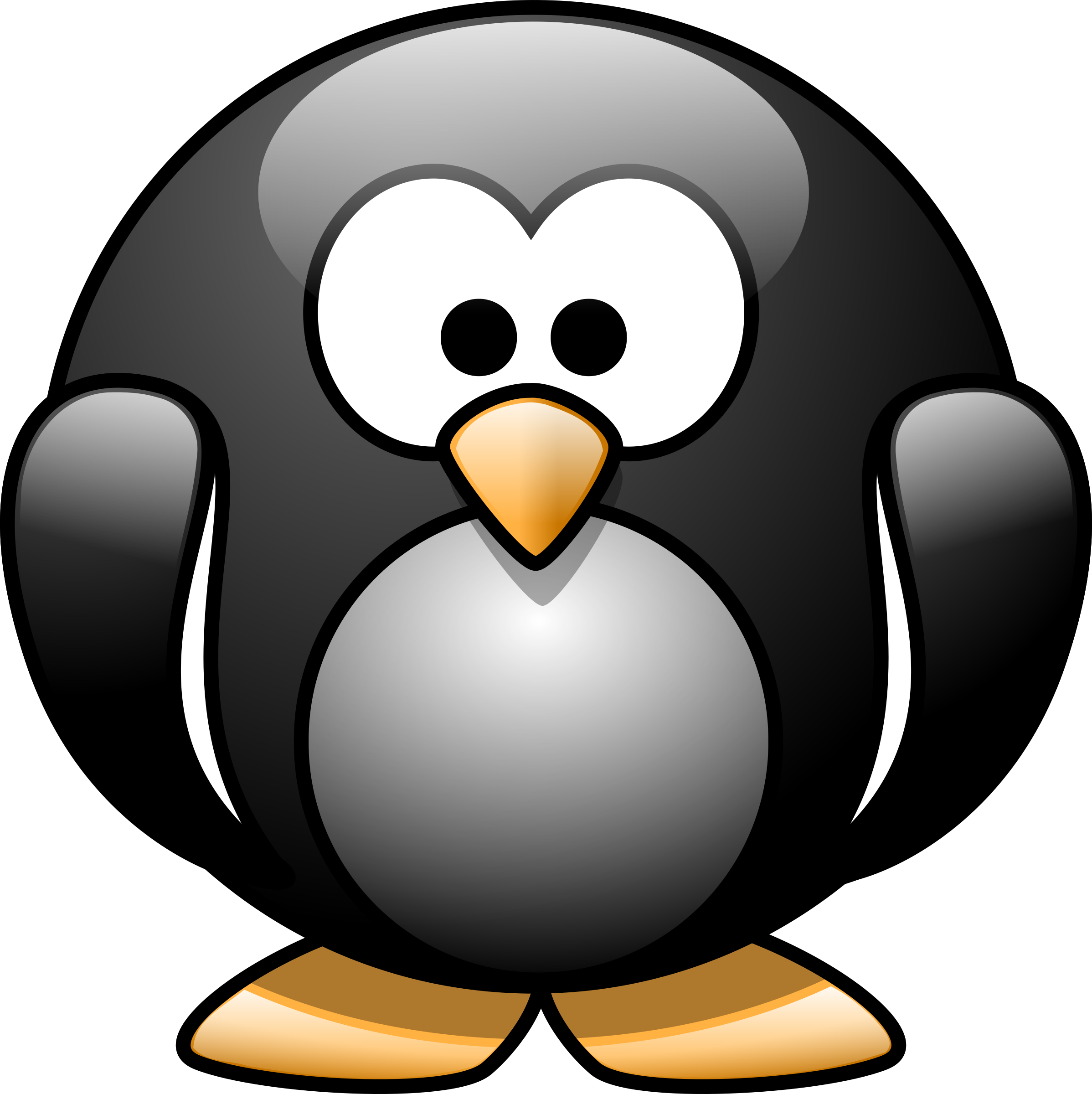 Cartoon Penguin - Fat Cartoon Penguin (2396x2400)