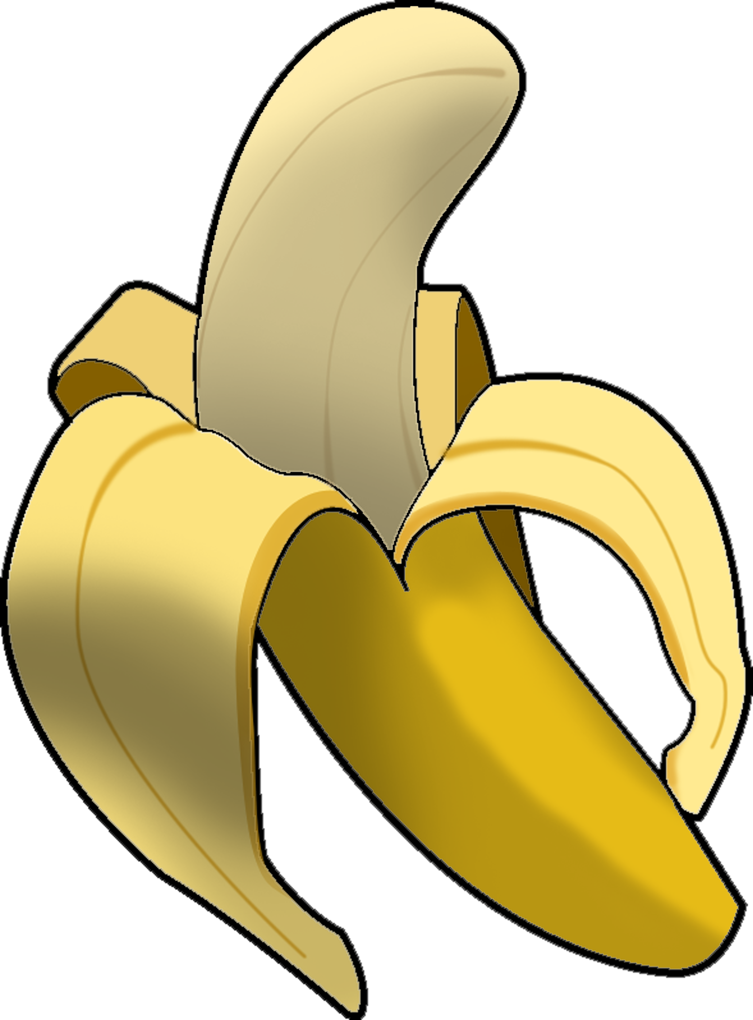 Plantain Banana Image - Banana Peeling Clip Art (2454x3325)