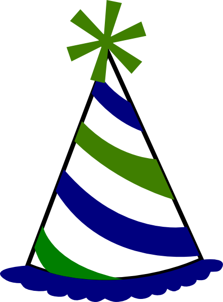 Birthday Hat Clip Art At Vector Clip Art Online - Birthday Hat Transparent Background (438x594)