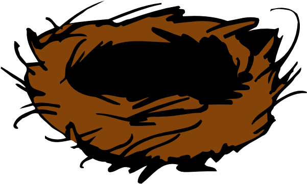Clipart Info - Bird Nest Clipart (600x371)
