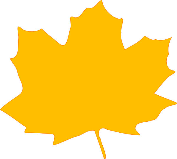 Yellow Fall Leaf Clip Art At Clker Com Vector Clip - Yellow Autumn Leaf Clip Art (600x537)