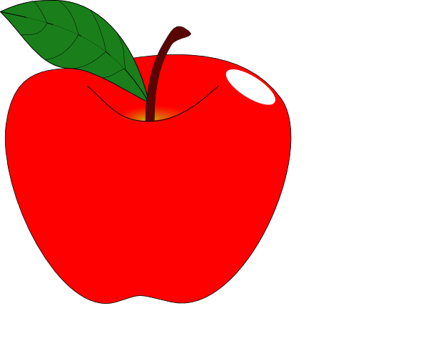 Apple Clipart Red Apple 1 Clip Art At Clker Vector - Clip Art (600x484)