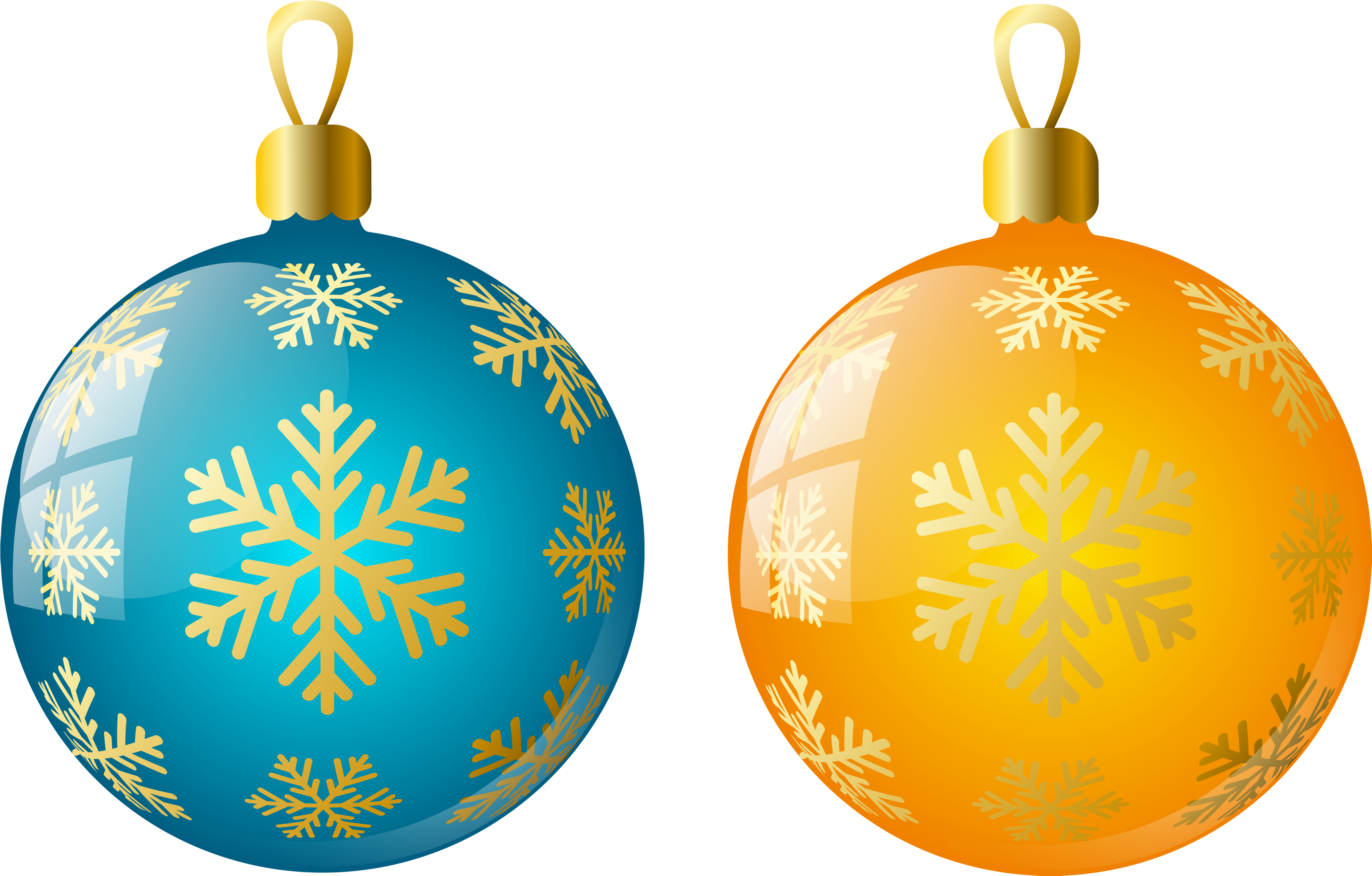Christmas Ornaments Clipart Yellow - Christmas Ornaments Png (4200x2752)