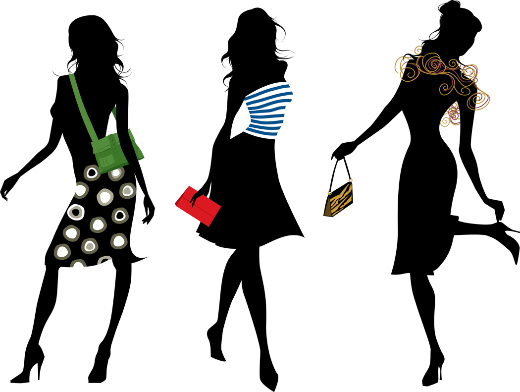 Fashion Clipart Silhouette Clipart Panda - Logo Fashion Show (1050x791)