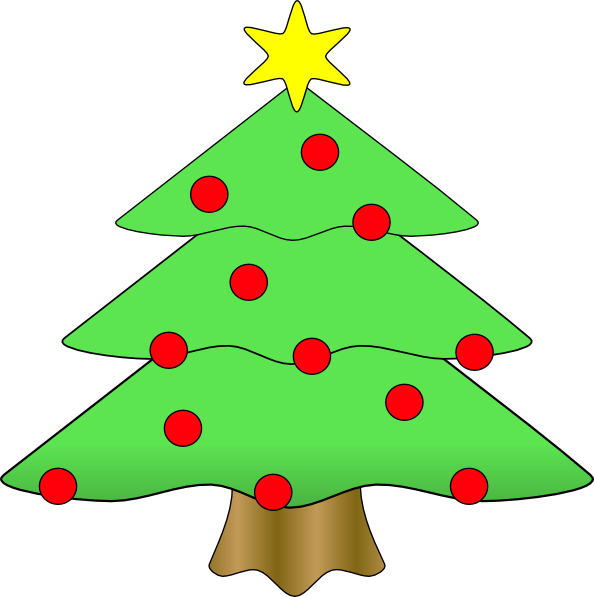Christmas Tree Clip Art - Christmas Tree Clip Art (594x597)