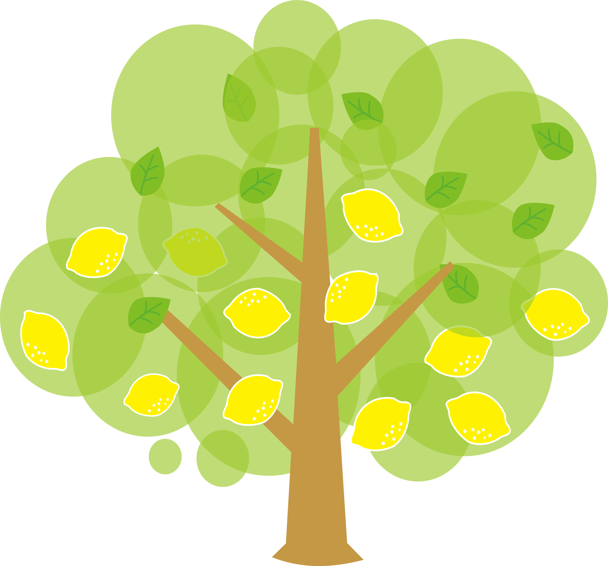 Clip Art Of Lemon Tree Clipart - Lemon Tree Clipart (2400x2232)