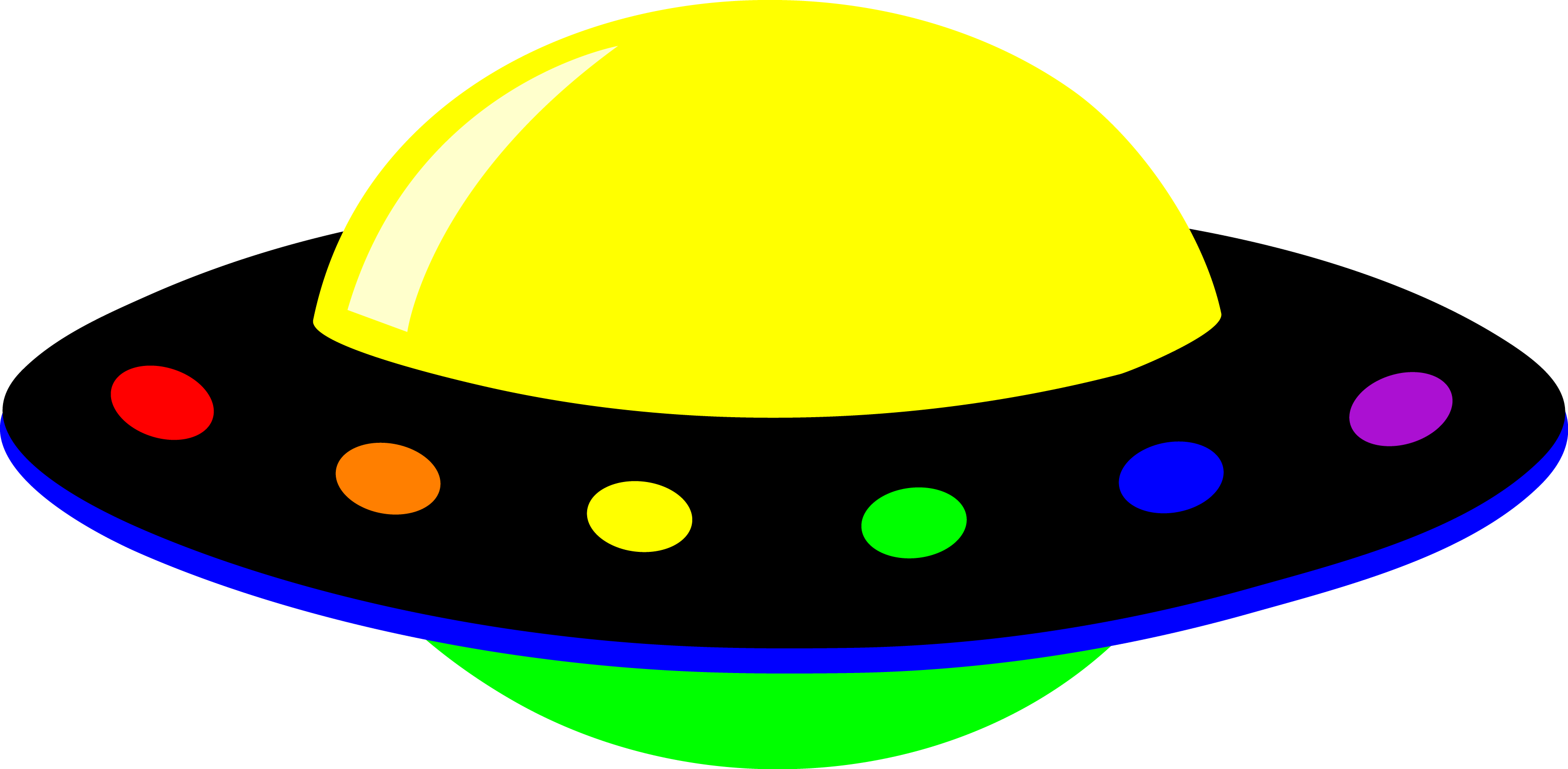 Images For Clip Art Spaceship - Ufo Clip Art (3119x1530)