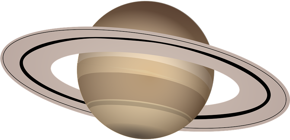 Rings Of Saturn Clipart - Saturn Clip Art (2400x1144)
