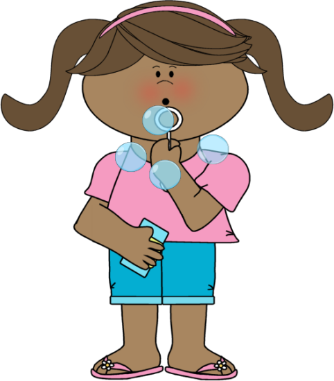 Girl Blowing Bubbles Clip Art - Girl Blowing Bubbles Clipart (482x550)